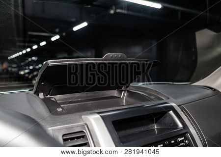 Novosibirsk, Russia -february 01, 2019:  Nissan Xtrail, Close-up Of The Dashboard,  Photography Of A