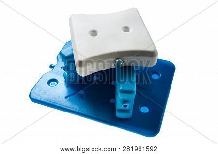 Cold Storage Ice Plate For The Cooler Bag Isolated On White