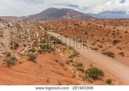 Gravel Road In Los Cardones National Park, Argentina