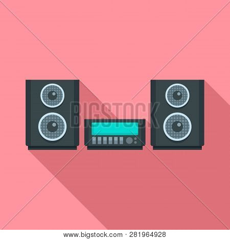 Digital Stereo System Icon. Flat Illustration Of Digital Stereo System Vector Icon For Web Design