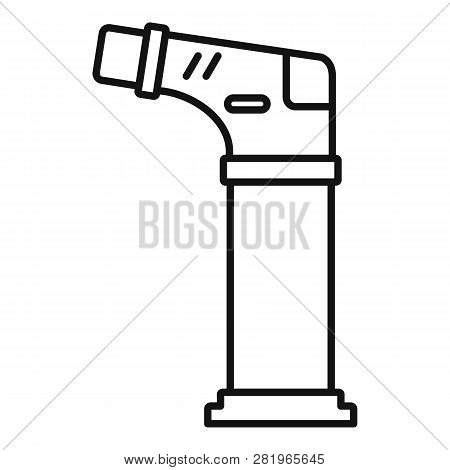 Modern Cigarette Lighter Icon. Outline Modern Cigarette Lighter Vector Icon For Web Design Isolated 