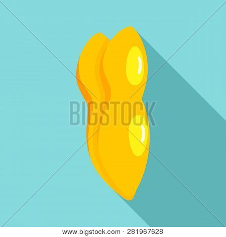 Piece Of Durian Icon. Flat Illustration Of Piece Of Durian Vector Icon For Web Design