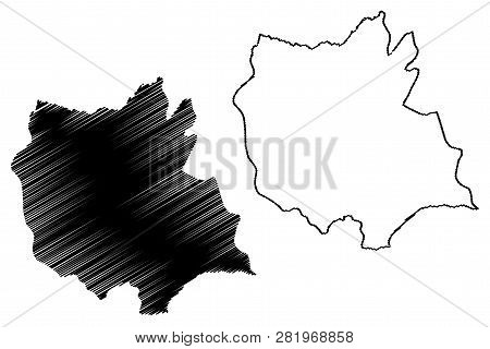 East Azerbaijan Province (provinces Of Iran, Islamic Republic Of Iran, Persia) Map Vector Illustrati