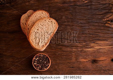 Breads Concept Of Teasty Home Food Close Up On Wooden Background