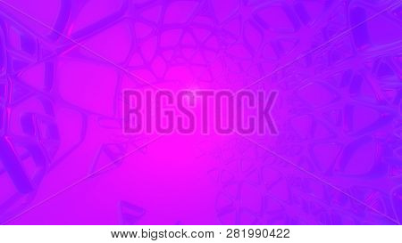 Abstract 3d Rendering Concept Of High Poly Sphere With Chaotic Mesh Grid Cellular Mulecular Structur