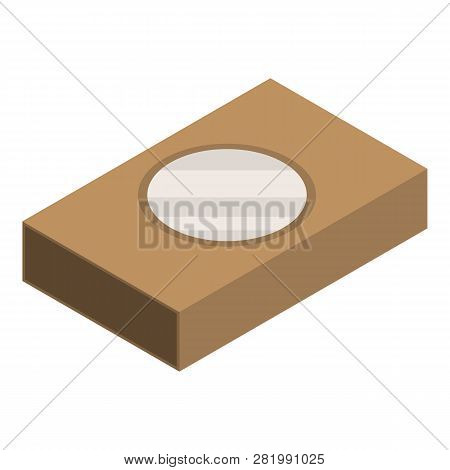 Carton Box Icon. Isometric Of Carton Box Vector Icon For Web Design Isolated On White Background