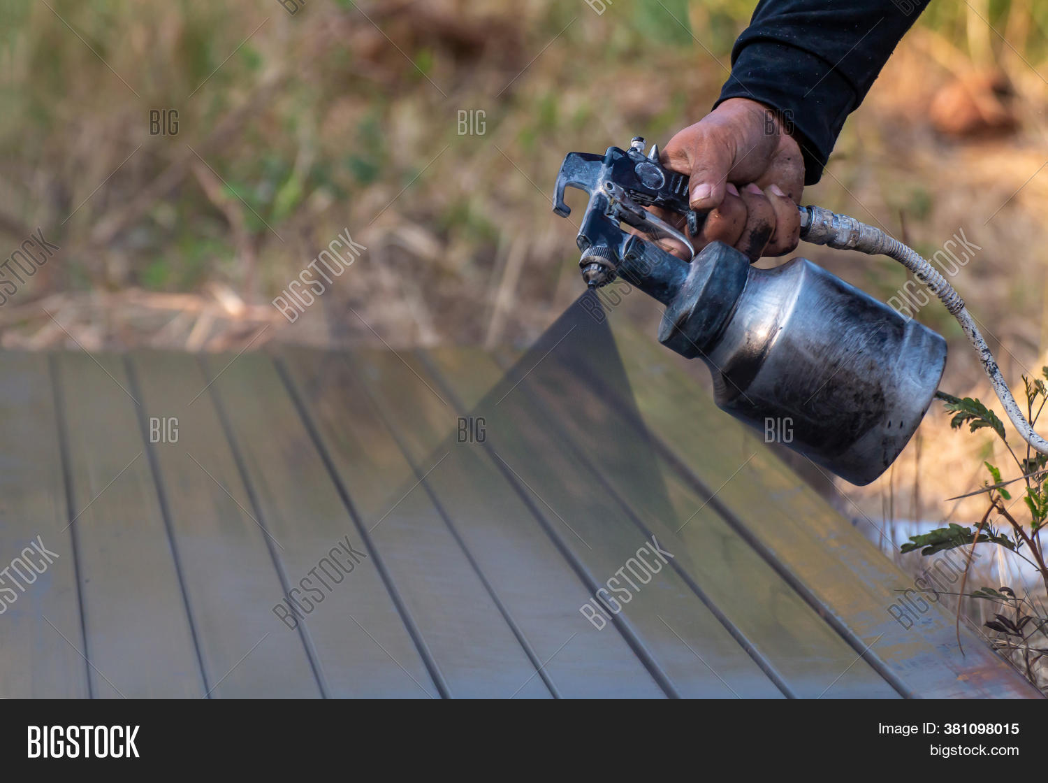Spray Painting Metal Image & Photo (Free Trial) Bigstock