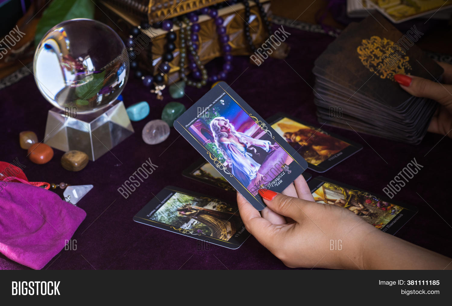 Tarot Cards On Table Image & Photo (Free Trial) Bigstock