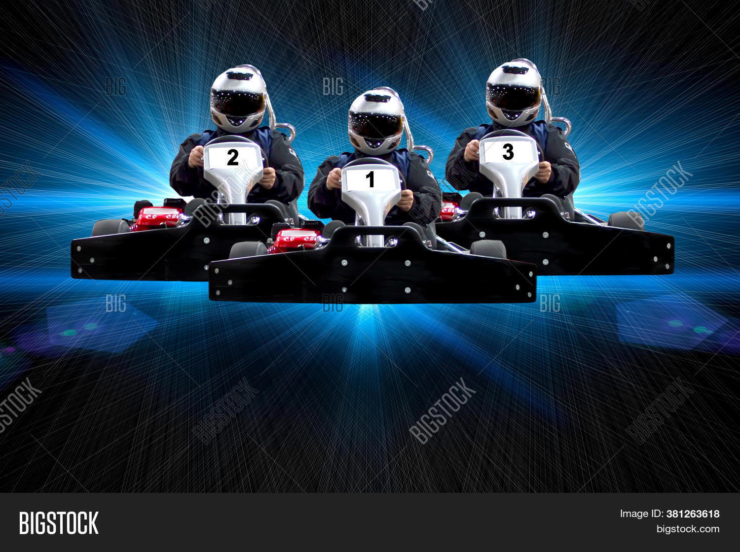 Three Riders Go Kart Image & Photo (Free Trial) | Bigstock