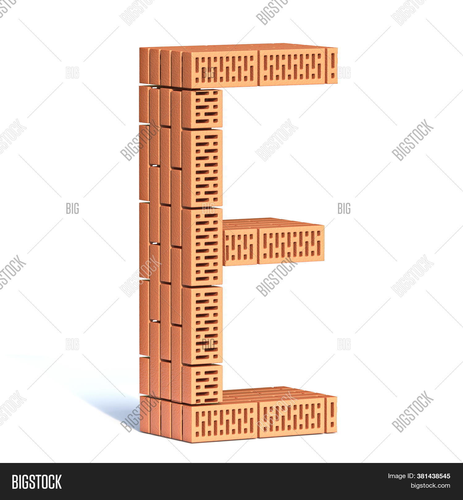 Brick Wall Font Letter Image & Photo (Free Trial) | Bigstock
