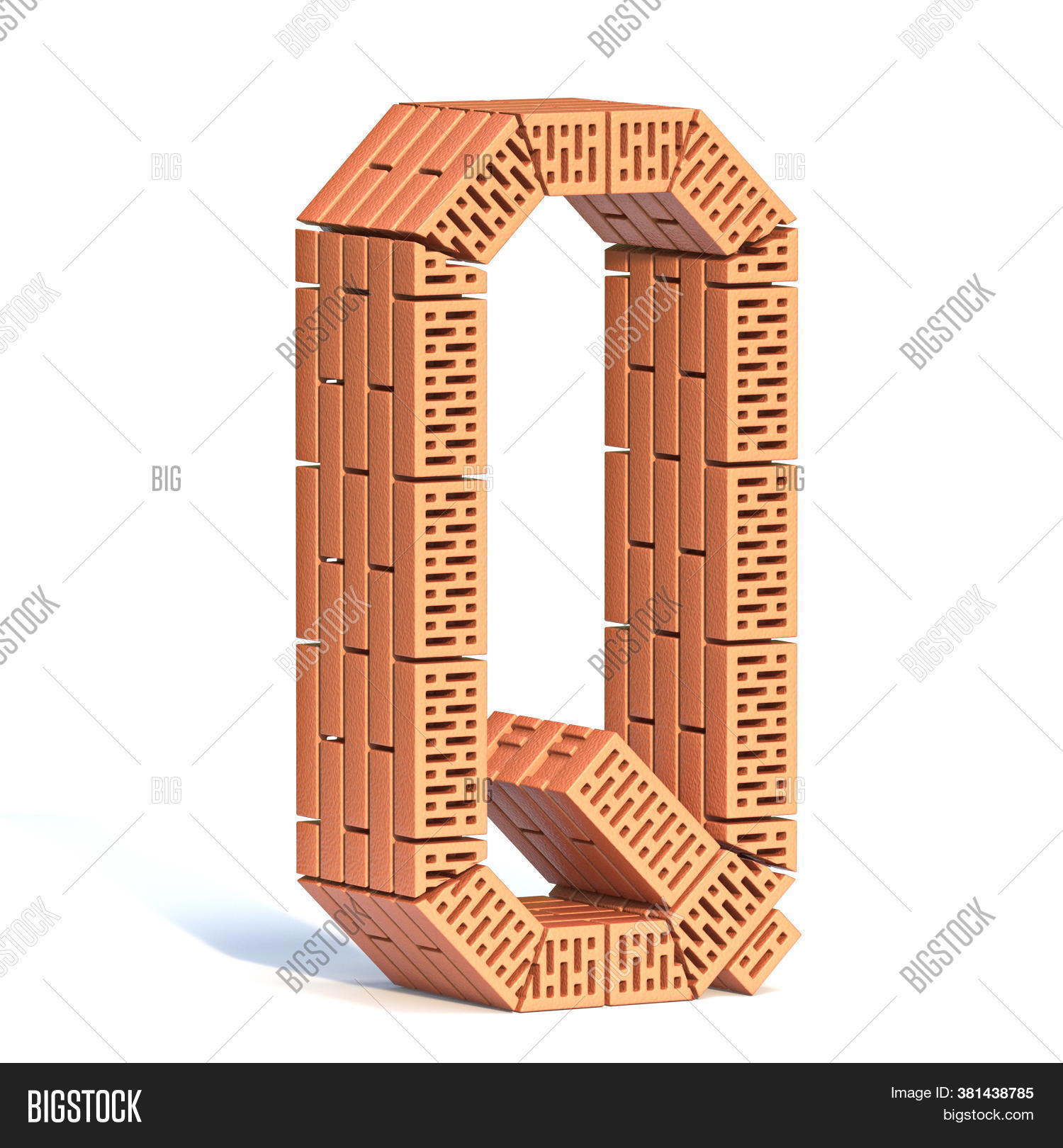 Brick Wall Font Letter Image & Photo (Free Trial) | Bigstock