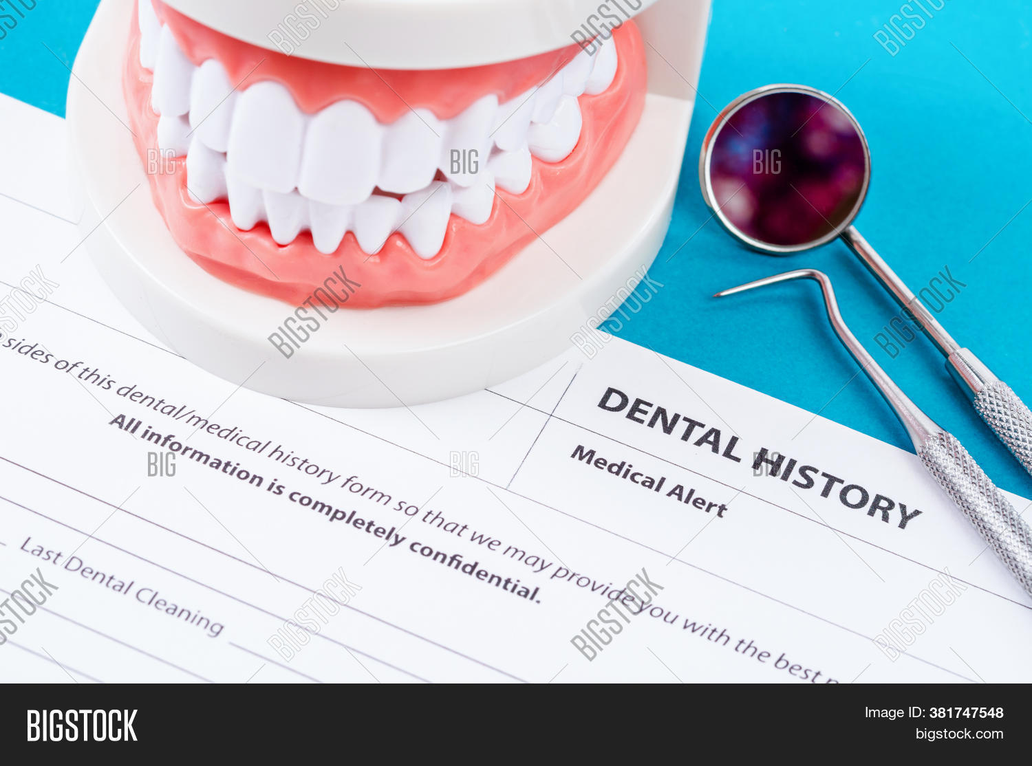 Dental History Form Image & Photo (Free Trial) Bigstock