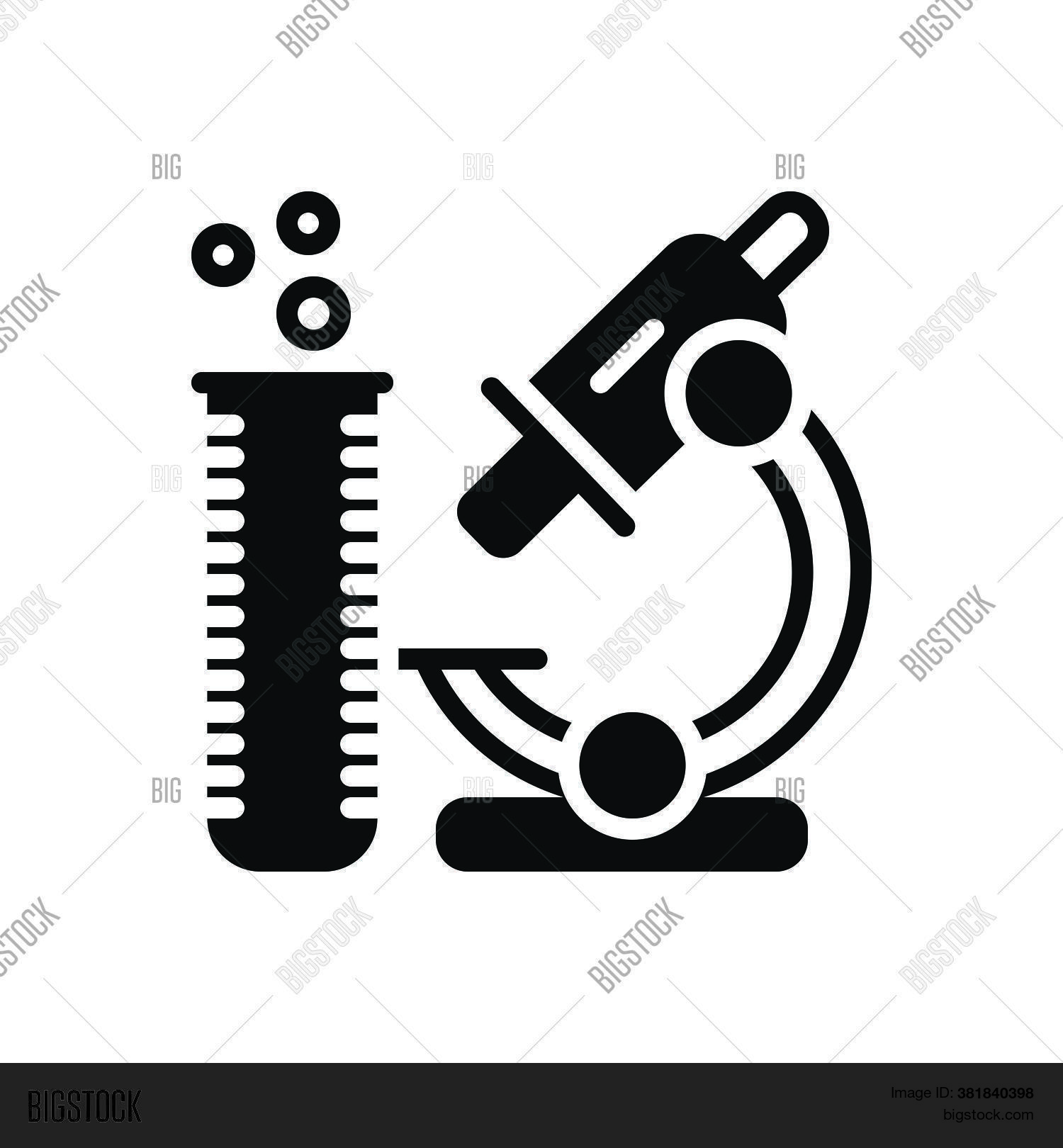 Black Solid Icon Lab Vector & Photo (Free Trial) Bigstock