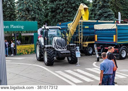 Kyiv, Ukraine - August 12, 2020: Exhibits International Agro-industrial Exhibition 