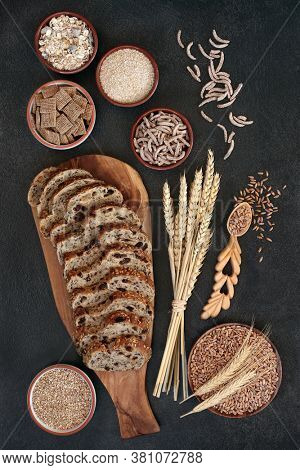 High fibre health food with wholegrain raisin rye bread, cereals & spelt grain. High in antioxidants, omega 3 & vitamins with low gi levels. Lowers high blood pressure & promotes a healthy heart.