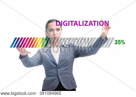 Digital transformation and digitalization concept