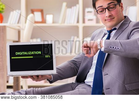 Digital transformation and digitalization concept