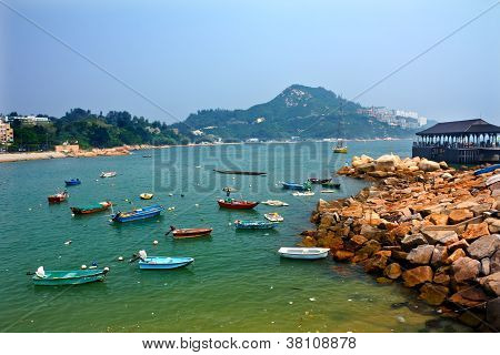 Bateaux Stanley Harbor Pier Ferry Dock Hong Kong