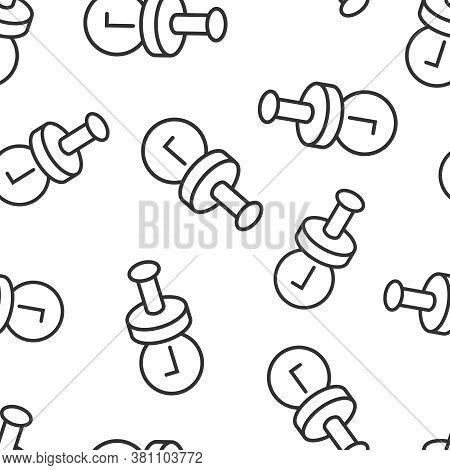 Approve Stamp Icon In Flat Style. Accept Check Mark Vector Illustration On White Isolated Background