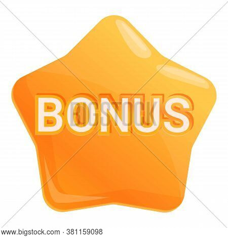 Bonus Game Star Icon. Cartoon Of Bonus Game Star Vector Icon For Web Design Isolated On White Backgr