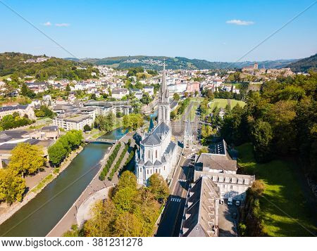 Sanctuary Of Our Lady Of Lourdes Is A Roman Catholic Church In Lourdes Town In France