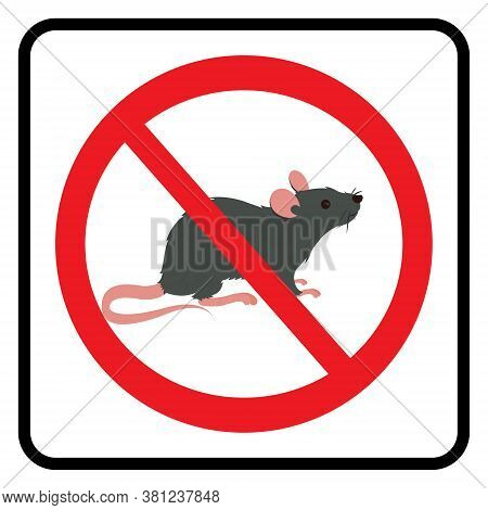 Rat Poison Icon On White Background Drawing By Illustration. Danger Rat Poison Symbol