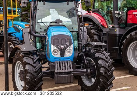Kyiv, Ukraine - August 12, 2020: Exhibits International Agro-industrial Exhibition 
