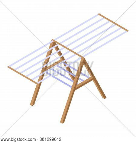 Clothes Dryer Icon. Isometric Of Clothes Dryer Vector Icon For Web Design Isolated On White Backgrou