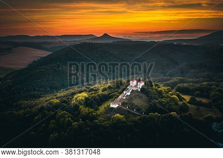 Calvary Is 398 M Above Sea Level A High Hill And A Place Of Pilgrimage In The District Of Litomerice