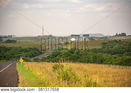 Rural Landscape In Southern Brazil Pampa Biome Area And Livestock Fields