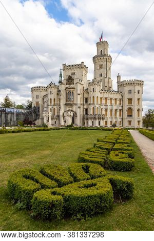 Hluboka nad Vltavou castle in Southern Bohemia, Czech Republic