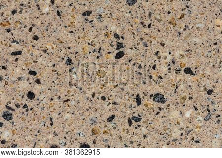 Beautiful Light Stony Background In Beige Tone.