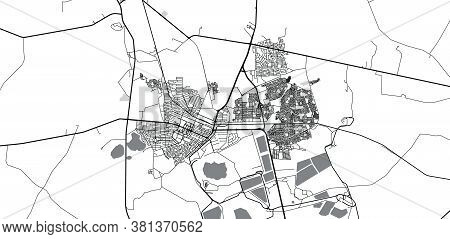 Urban Vector City Map Of Welkom, South Africa