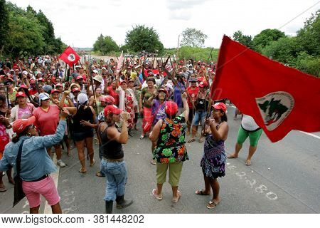 Eunapolis, Bahia / Brazil - March 1, 29011: Women From The Landless Movement - Mst - Are Seen During