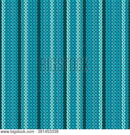 Fairisle Vertical Stripes Knit Texture Geometric Seamless Pattern. Jacquard Knitwear Structure Imita