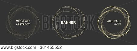 Design Elements. Ring Circle Elegant Frame Border.