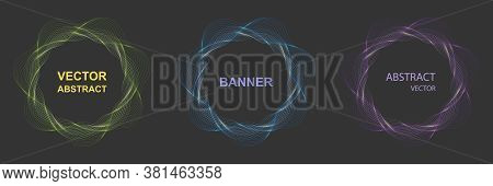 Design Elements. Ring Circle Elegant Frame Border.