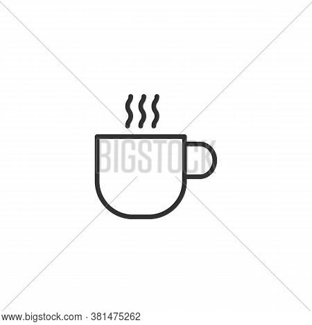 Cup Of Coffee Icon Outline Style Vector Eps 10
