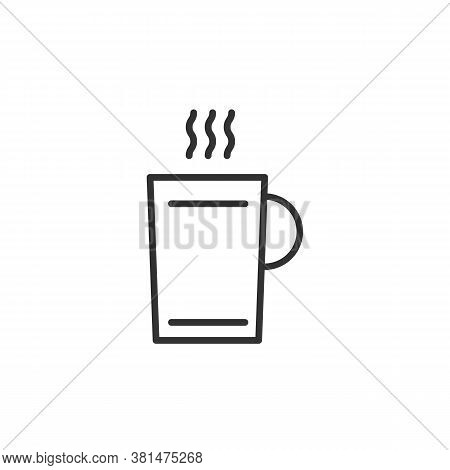 Cup Of Coffee Icon Outline Style Vector Eps 10