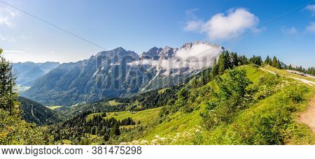 Rossfeld Panoramic Trail Near Berchtesgaden In Germany