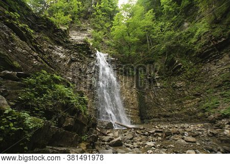 Rocky Waterfall Landscape