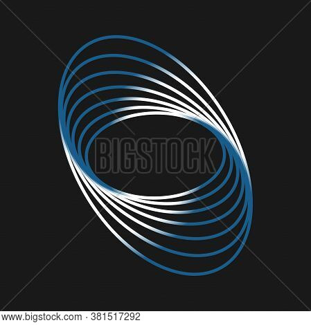 Vector Colored Spiral. Colorful  Decoration Vector Illustration.