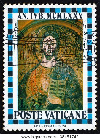 Francobollo Vaticano 1974 Cristo, Basilica di San Pietro
