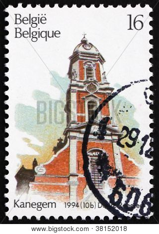 Briefmarke Belgien 1994 Kirche des st. Bavo, kanegem