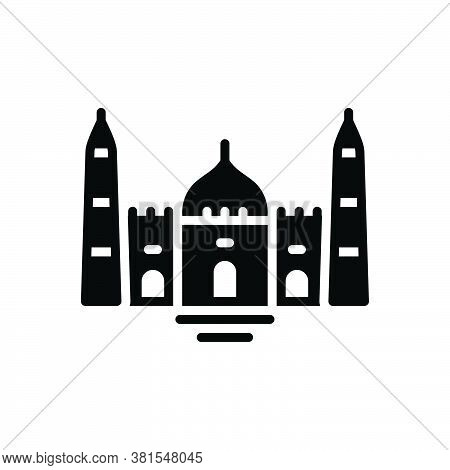 Black Solid Icon For Mosque Belief Believe Faith Holy Building Catholic Religion Muslim Traditional
