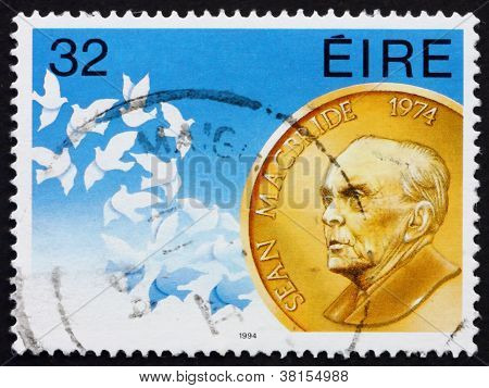 Postage stamp Ireland 1994 Sean McBride, Statesman