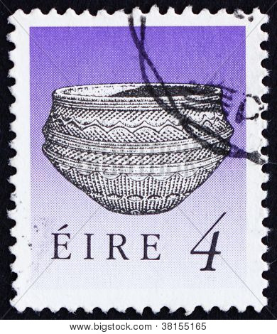 Frimærke Irland 1990 Dunamase mad fartøj