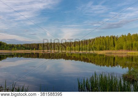 Pang Ung , Reflection Of Pine Tree In A Lake , Meahongson , Thailand
