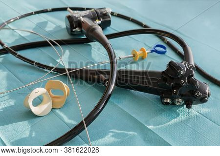The Endoscope, The Mouthpiece And The Biopsy Forceps