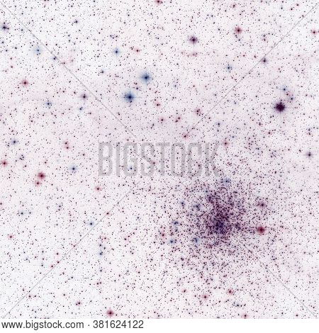 Galaxy Pattern Repeated Design. Violet Abstract Background. Galaxy Pattern For Wrapping Paper, Fabri